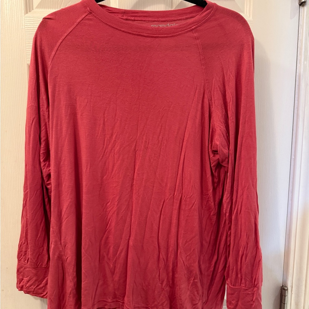 Women's Under Scrubs Long Sleeve Top - Coral